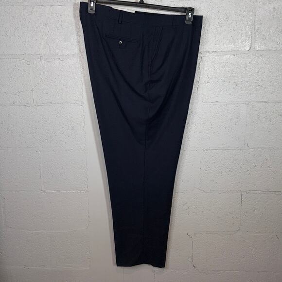 Ralph Lauren Men's Classic-Fit Flat Front Suit Pants, Blue Plaid 56x32 $190 - Picture 5 of 10